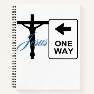 One way Jesus cross notebook/journal Notebook