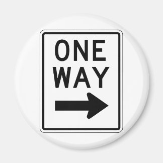 One Way Right Sign Magnet