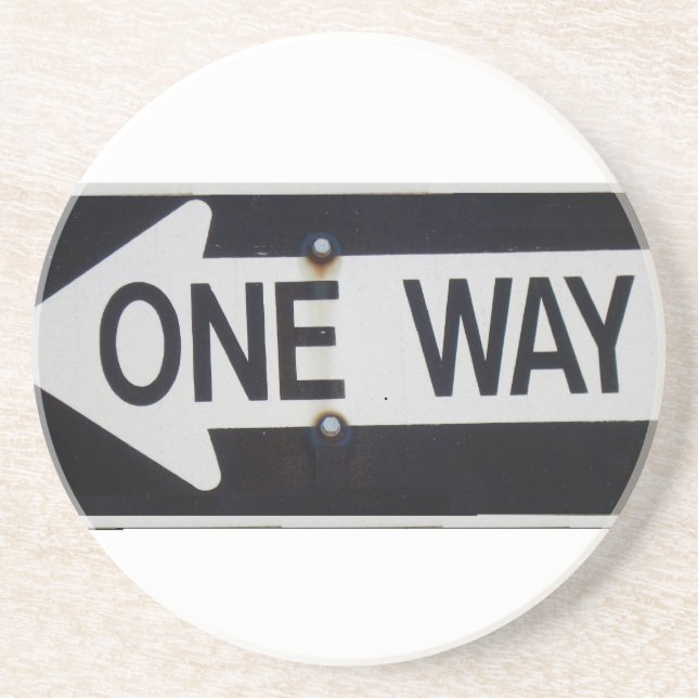 One Way Sign Coaster (Front)