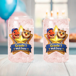 One well done who the owl and Rex achievement prin Can Glass