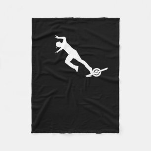 One Wheel Electric Skateboard Float Owner Skateboa Fleece Blanket