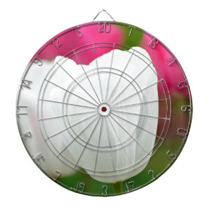 One White Tulip Dartboard