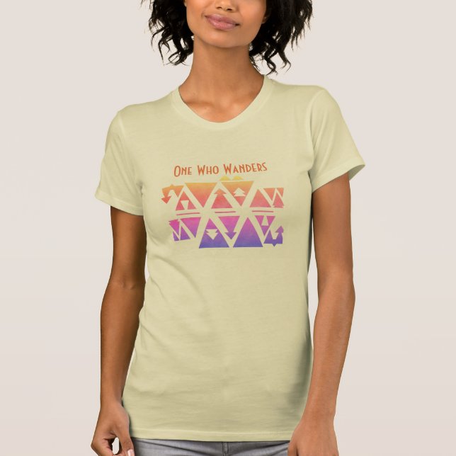 One Who Wanders Bright Geometric Pattern Shirt (Front)