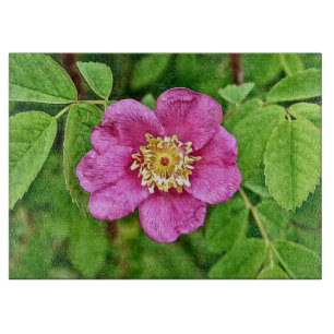 One Wild Rose Cutting Board