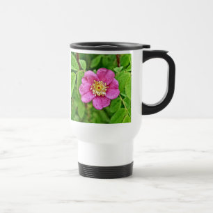 One Wild Rose Travel Mug