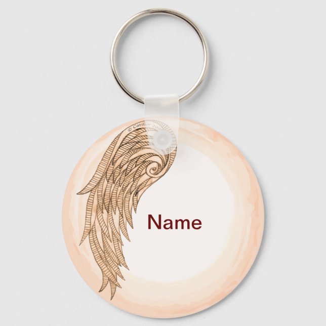 one wing angel keychain (Front)