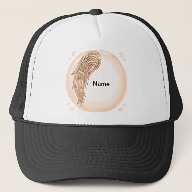 one wing angel trucker hat (Front)