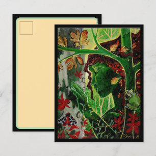 One With the Trees Dryad Holiday Postcard