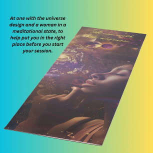 One with the universe and mandala  yoga mat