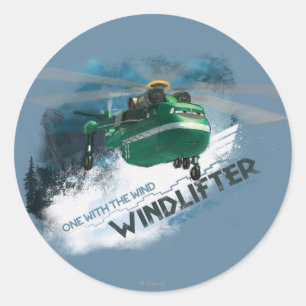 One With The Wind Graphic Classic Round Sticker