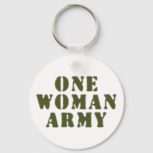 ONE WOMAN ARMY KEYCHAIN