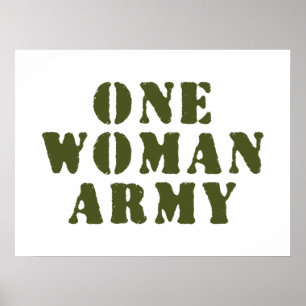 ONE WOMAN ARMY POSTER