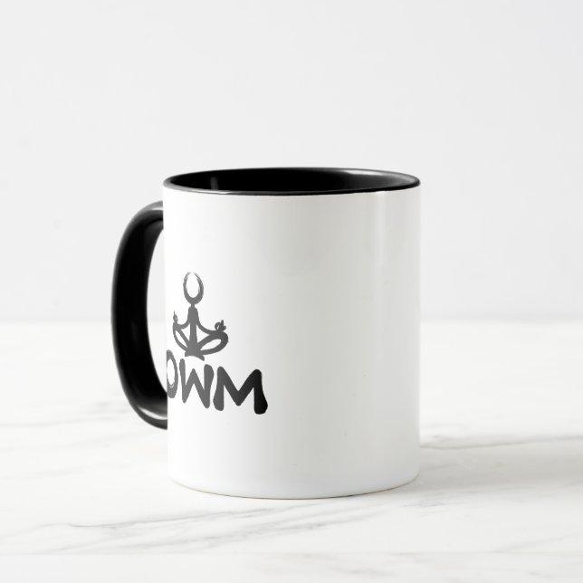 One Word Mantra Meditation Mug (Front Left)