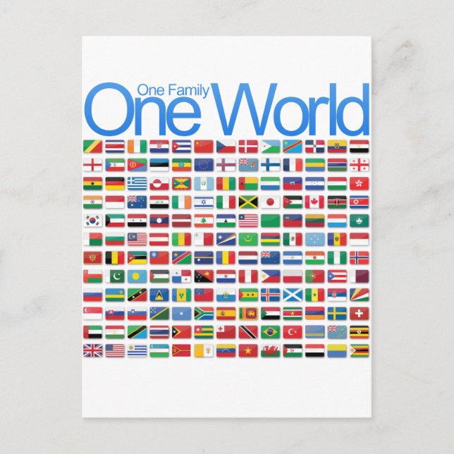 One World Postcard (Front)
