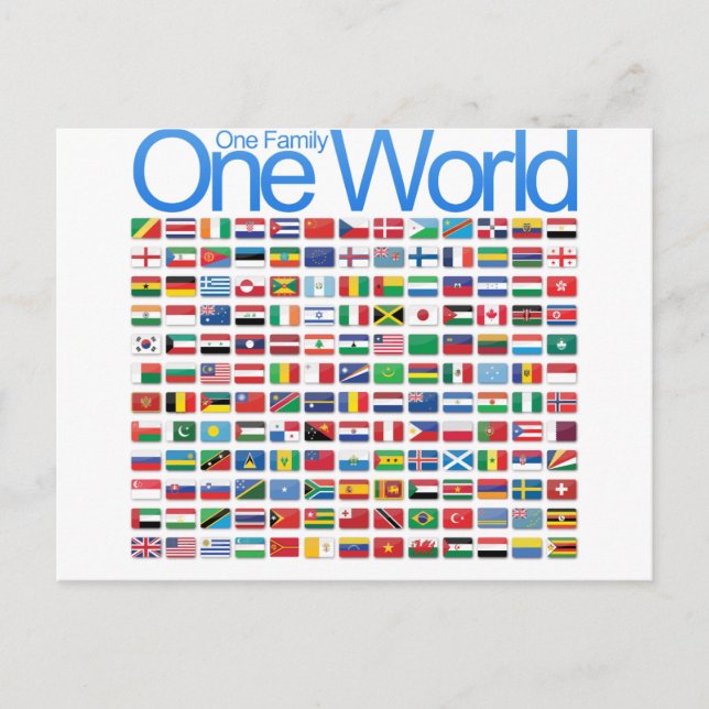 One World Postcard (Front)