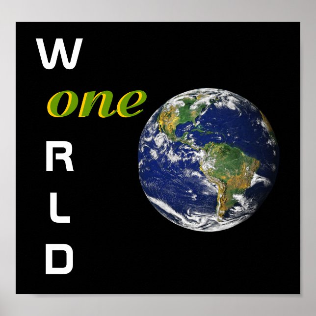 One World Poster Print (Front)