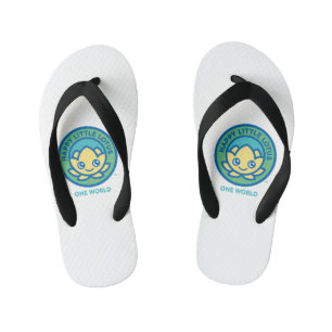 ONE WORLD Sandals, Happy Little Lotus, HLL_05 Kid's Flip Flops