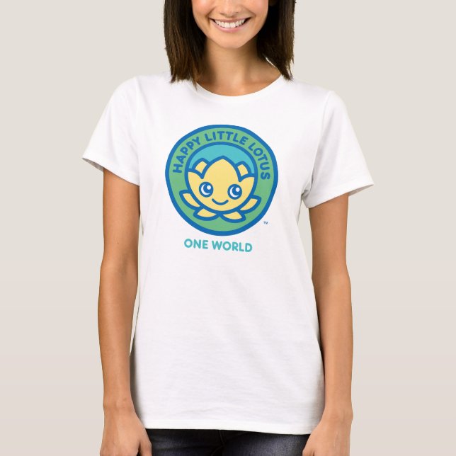 ONE WORLD T-Shirt, Happy Little Lotus HLL_05 T-Shirt (Front)
