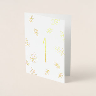 One Year Anniversary Foil Card