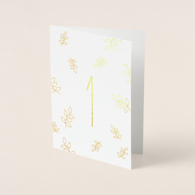 One Year Anniversary Foil Card (Front)