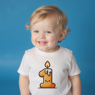 One-year birthday Cute Kawaii Baby T-Shirt