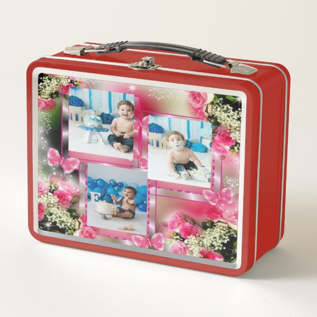 One Year of Fun: Personalized Photo Lunchbox for B (Front)
