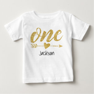 One Year Old Personalized Baby T-Shirt