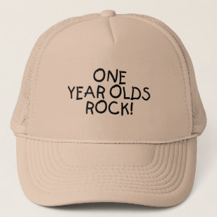 One Year Olds Rock (Black) Trucker Hat
