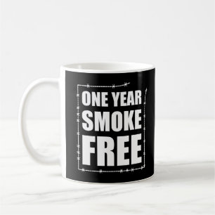 One Year Smoke Free Anniversary Mug