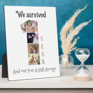 One-Year Wedding Anniversary Plaque