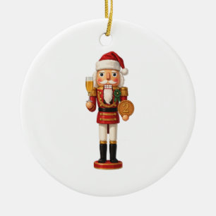 One Years Sober Nutcracker Holiday Celebration   Ceramic Ornament