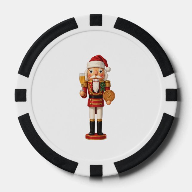 One Years Sober Nutcracker Holiday Celebration   Poker Chips (Front)