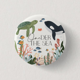 Onede The Sea First Birthday Party Favours 1 Inch Round Button