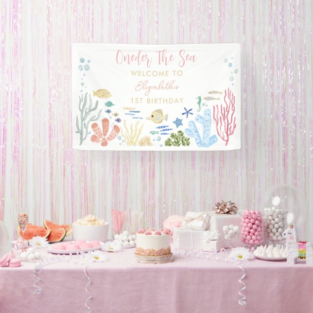 Oneder The Sea 1st Birthday Banner (Party)