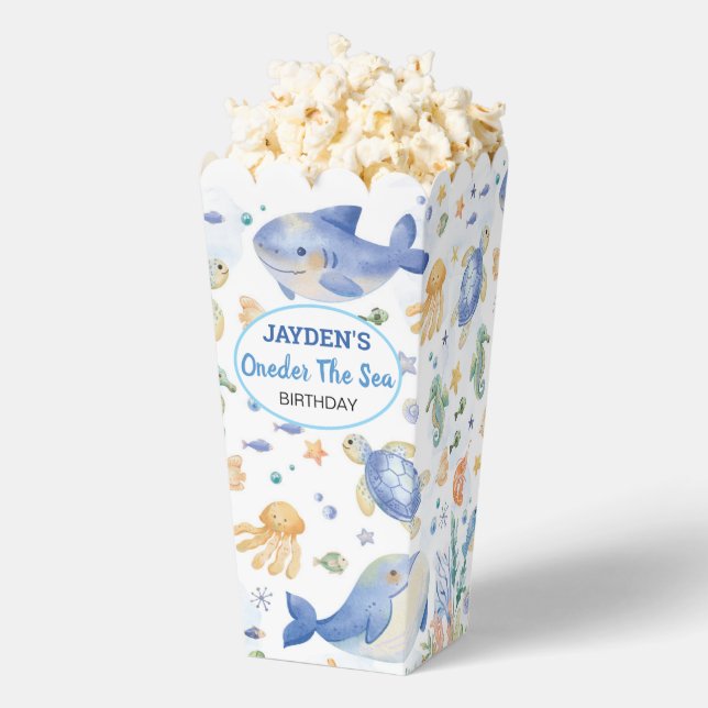 Oneder The Sea Birthday Favor Box (Popped)