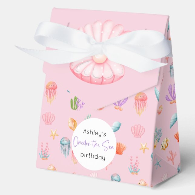 Oneder The Sea Birthday Favour Boxes (Front)
