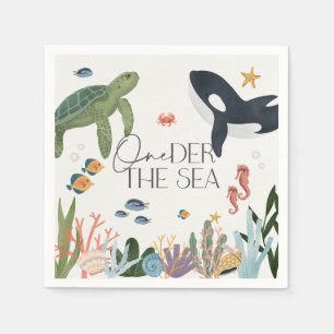 Oneder The Sea First Birthday Table Decor Napkin