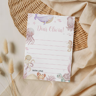 Oneder the Sea Girl Time Capsule Card