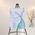 Oneder the Sea Mermaid 1st birthday Welcome Sign