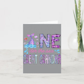 Oneder Under The Sea Great Grandma 1st Birthday Card