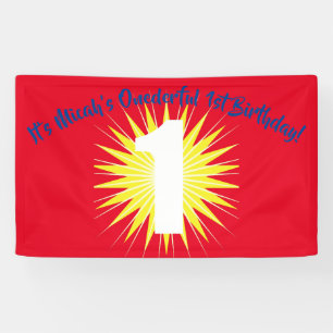 Onederful 1st Birthday Party Banner