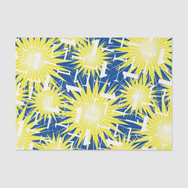 Onederful Cute Colourful 1st Birthday Party Tissue Paper (Front)