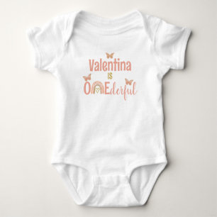 Onederful Girl's First Birthday Party Boho Outfit Baby Bodysuit