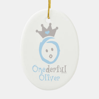 ONEderful Oliver Ceramic Ornament