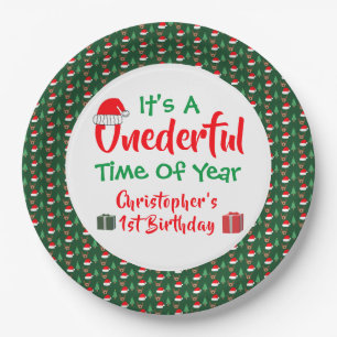 Onederful Year 1st Birthday Paper Plate