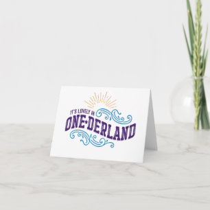 Onederland est beau carte pour notes