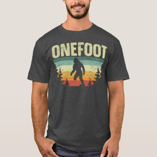 Onefoot Amputee Amputated Yeti Sasquatch friend T-Shirt