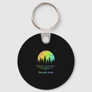 Oneida lake outdoor adventure family vacation keychain