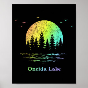 Oneida lake outdoor adventure family vacation poster