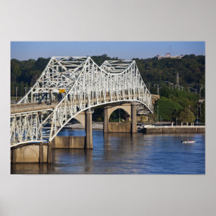 O'Neil Bridge on Tennessee River, Florence, Poster